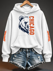 Women's Football Gameday Gift For Football Fans Casual Hoodie