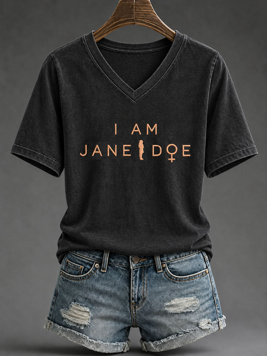Women’s 'I Am Jane Doe' Printed Casual T-Shirt