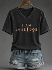 Women’s 'I Am Jane Doe' Printed Casual T-Shirt