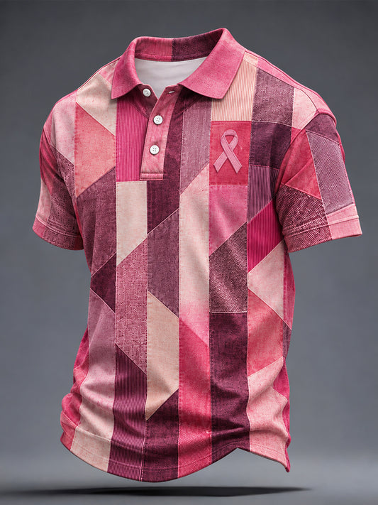 Men's Breast Cancer Awareness Print Shirt
