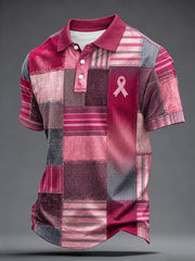 Men's Breast Cancer Awareness Print Shirt