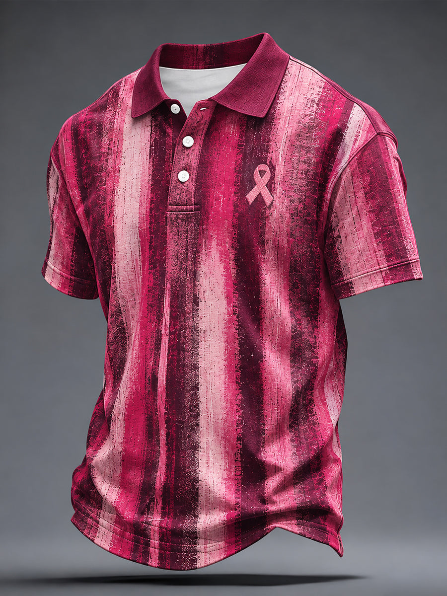Men's Breast Cancer Awareness Print Shirt