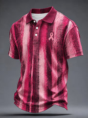 Men's Breast Cancer Awareness Print Shirt