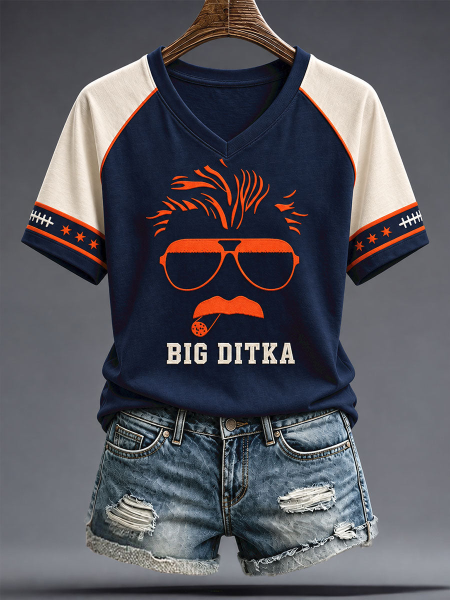 Women's Chicago Football Lover Da Coach Legend Printed T-shirt