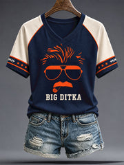 Women's Chicago Football Lover Da Coach Legend Printed T-shirt