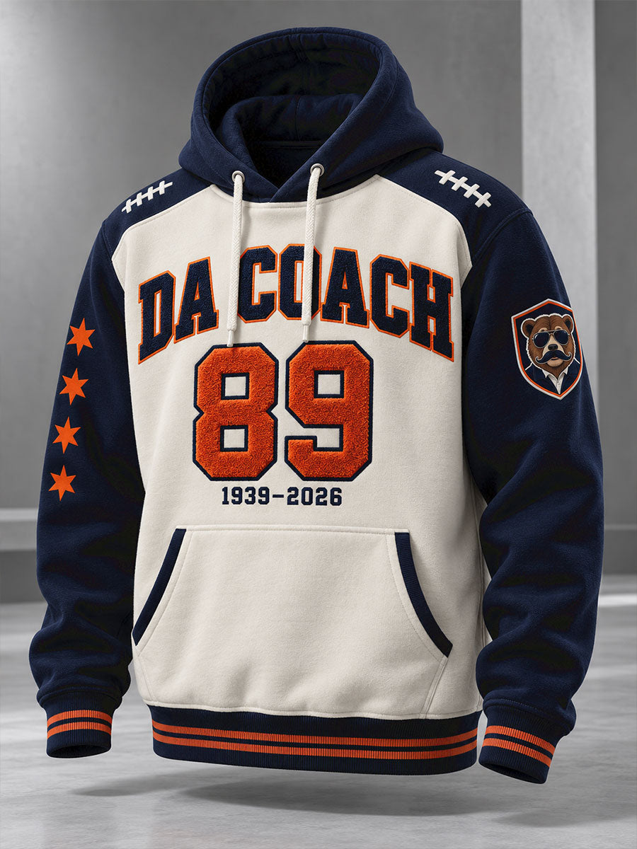 Men's Chicago Football Lover Da Coach Legend Printed Hoodie