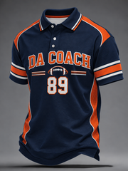 Men's Chicago Football Lover Da Coach Legend Printed polo shirt