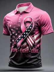 Men's Breast Cancer Awareness Print Shirt