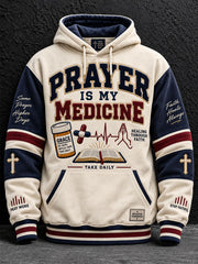 Men's Prayer Is My Medicine Print Hoodie