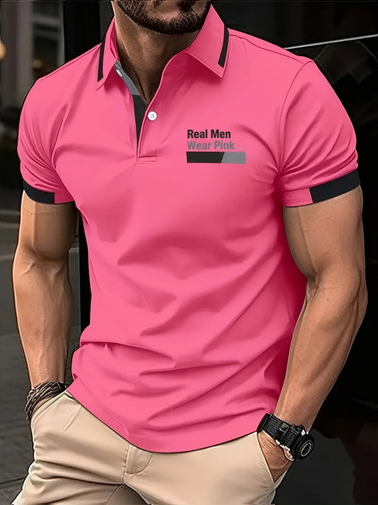 Men's Real Men Wear Pink Breast Cancer Awareness Shirt