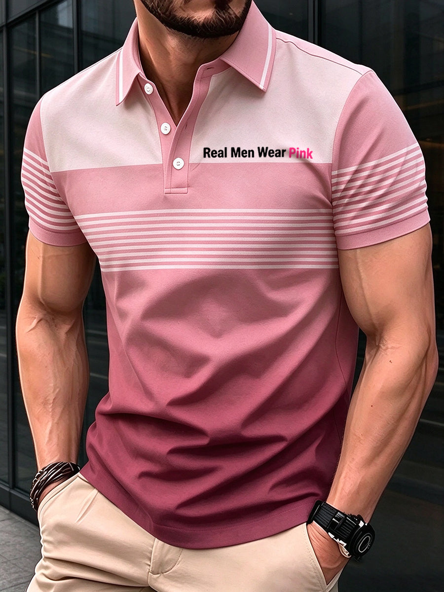 Men's Real Men Wear Pink Breast Cancer Awareness Shirt