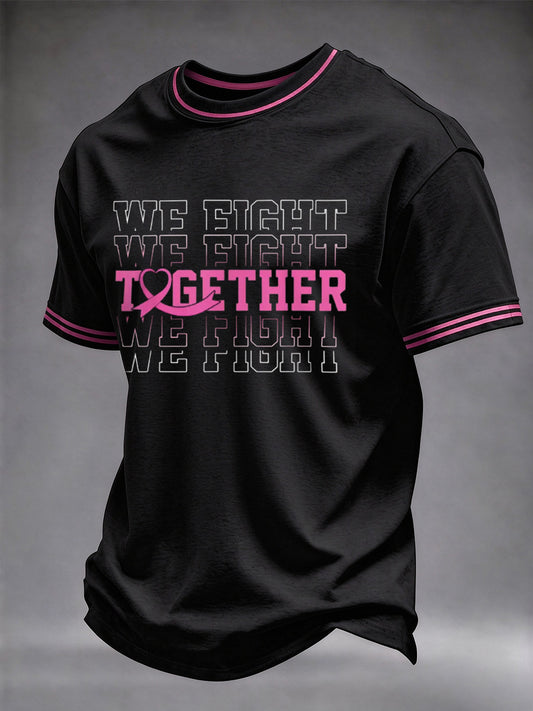Men's Real Men Wear Pink Breast Cancer Awareness T-shirt