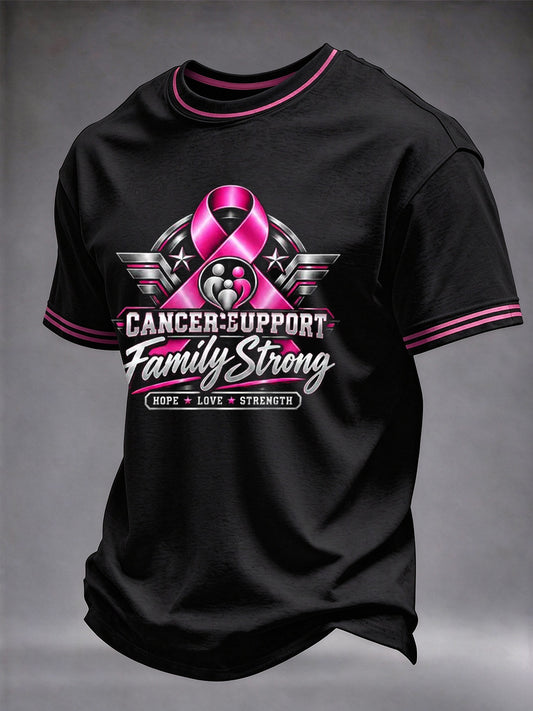 Men's Real Men Wear Pink Breast Cancer Awareness T-shirt