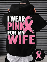 Men's Breast Cancer Awareness Real Men Wear Pink Hoodie
