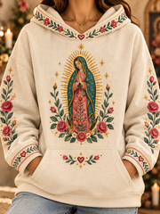 Women's Feast of Our Lady of Guadalupe art Printed Hoodies