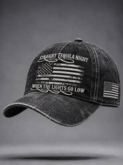 Unisex  Straight Tequila Night Print Hat