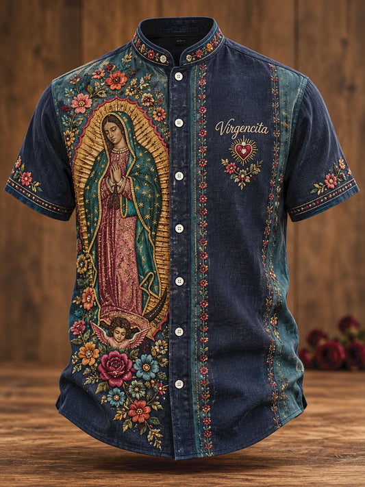 Men's Mexico Our Lady Guadalupe Art Printed Shirt