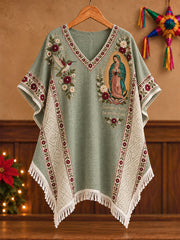 Women's Mexico Our Lady Guadalupe Art Printed Tops