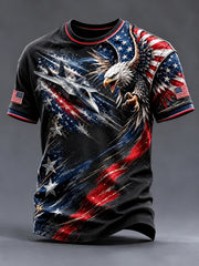 Men's Vintage Airplane Printed T-shirt