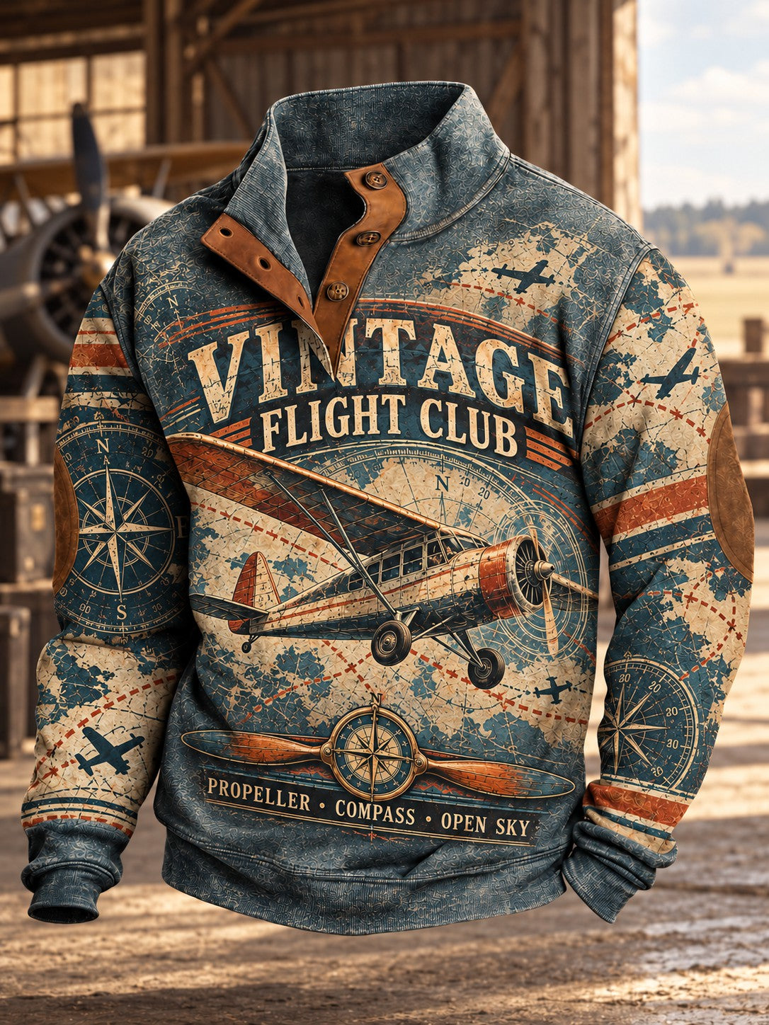 Men's Vintage Fight Club Printed Sweatshirt