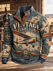 Men's Vintage Fight Club Printed Sweatshirt