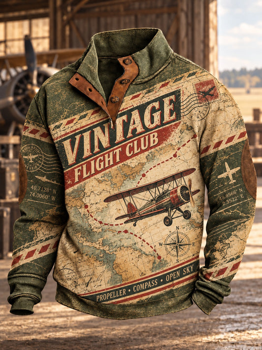 Men's Vintage Fight Club Printed Sweatshirt