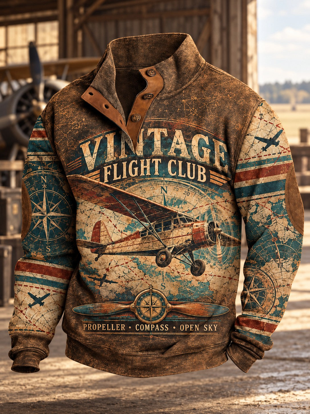 Men's Vintage Fight Club Printed Sweatshirt