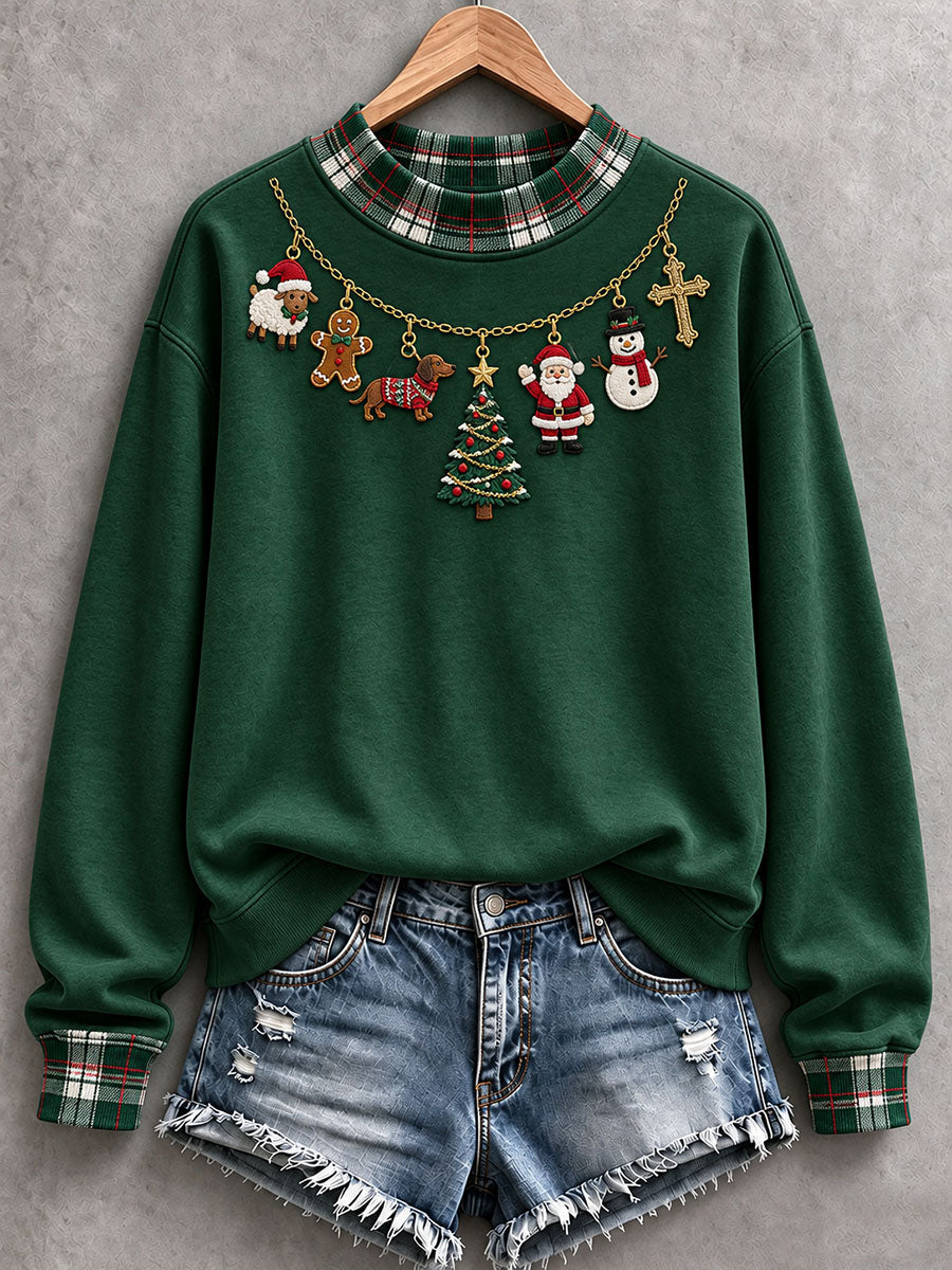 Women’s Christmas Mock-Neck Sweatshirt