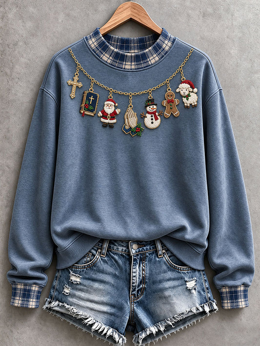 Women’s Christmas Mock-Neck Sweatshirt
