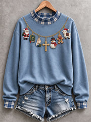 Women’s Christmas Mock-Neck Sweatshirt