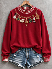 Women’s Christmas Mock-Neck Sweatshirt