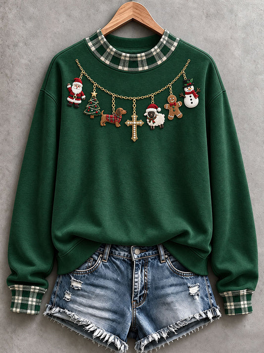 Women’s Christmas Mock-Neck Sweatshirt