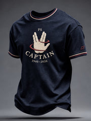 Men's Rip Captian 1940-2026 Printed  T-shirt