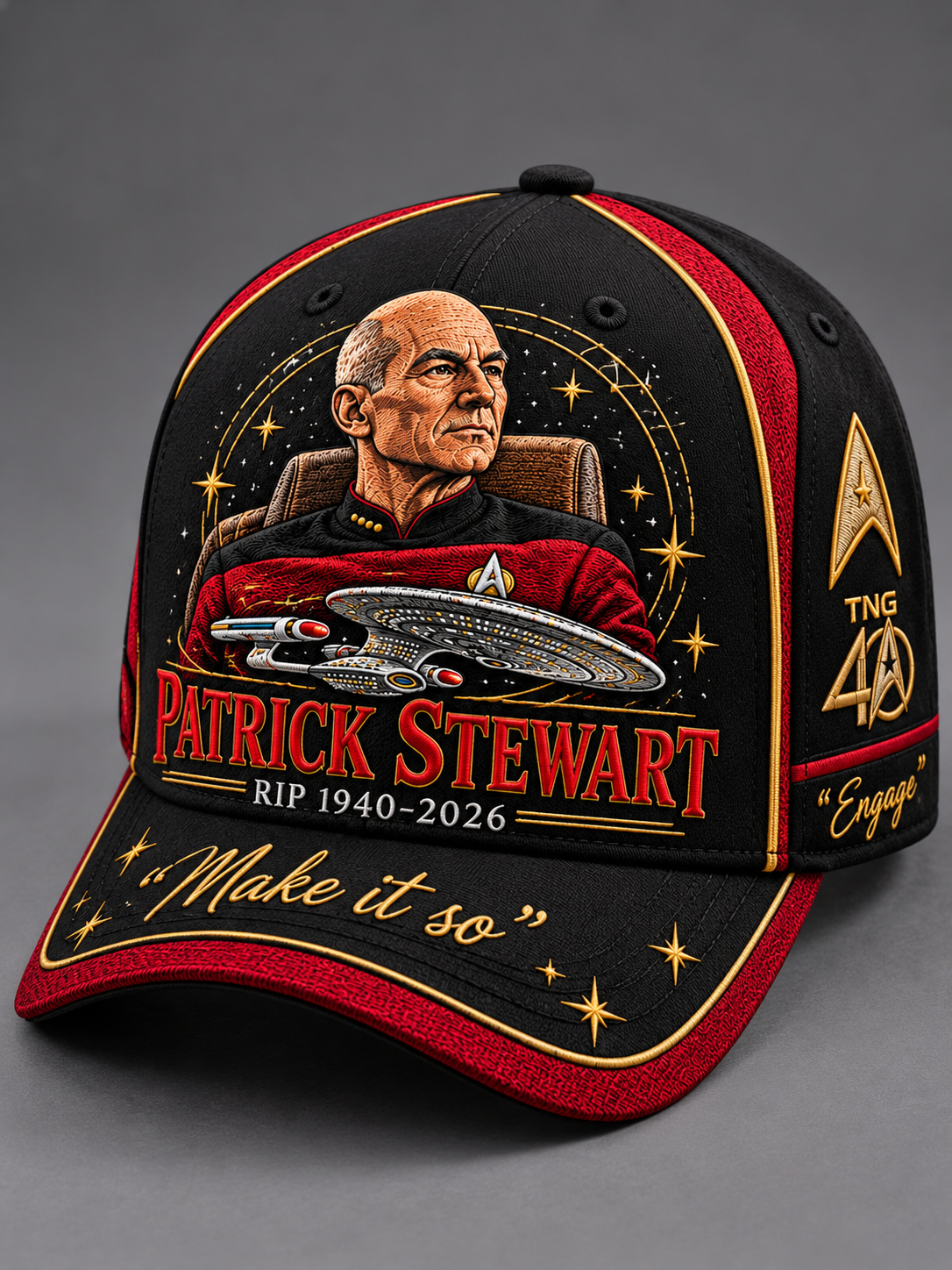 Unisex  Patrick Stewart RIP 1930-2026 Hat